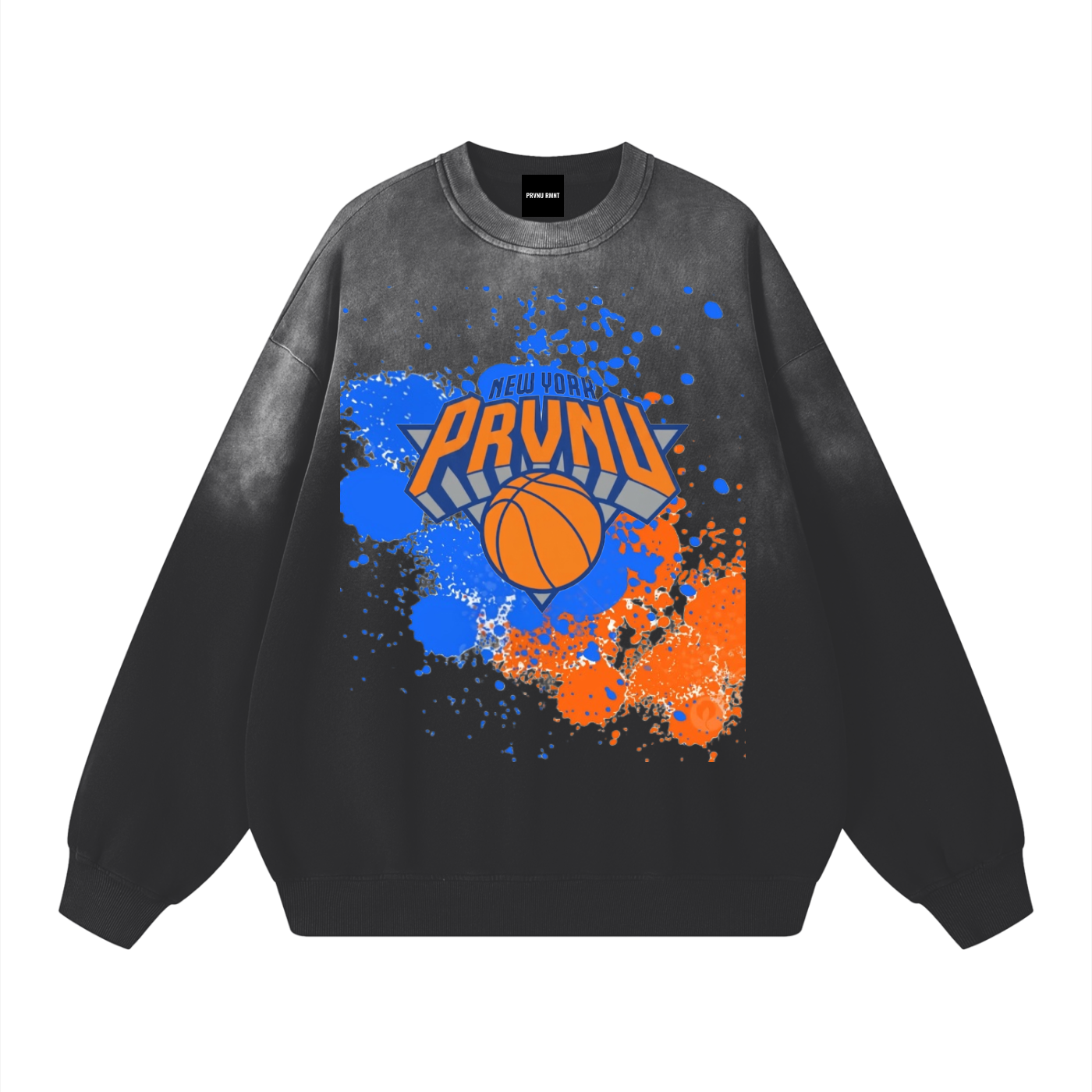 PRVNU x KNICKS FADED SWTSHRT