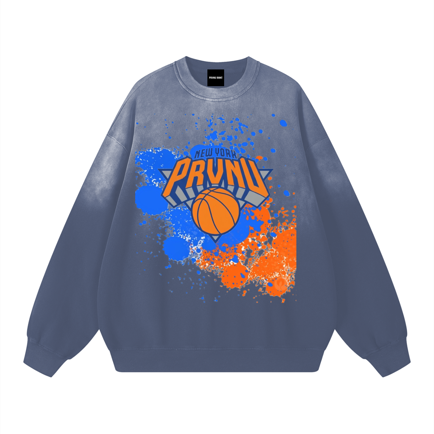 PRVNU x KNICKS FADED SWTSHRT