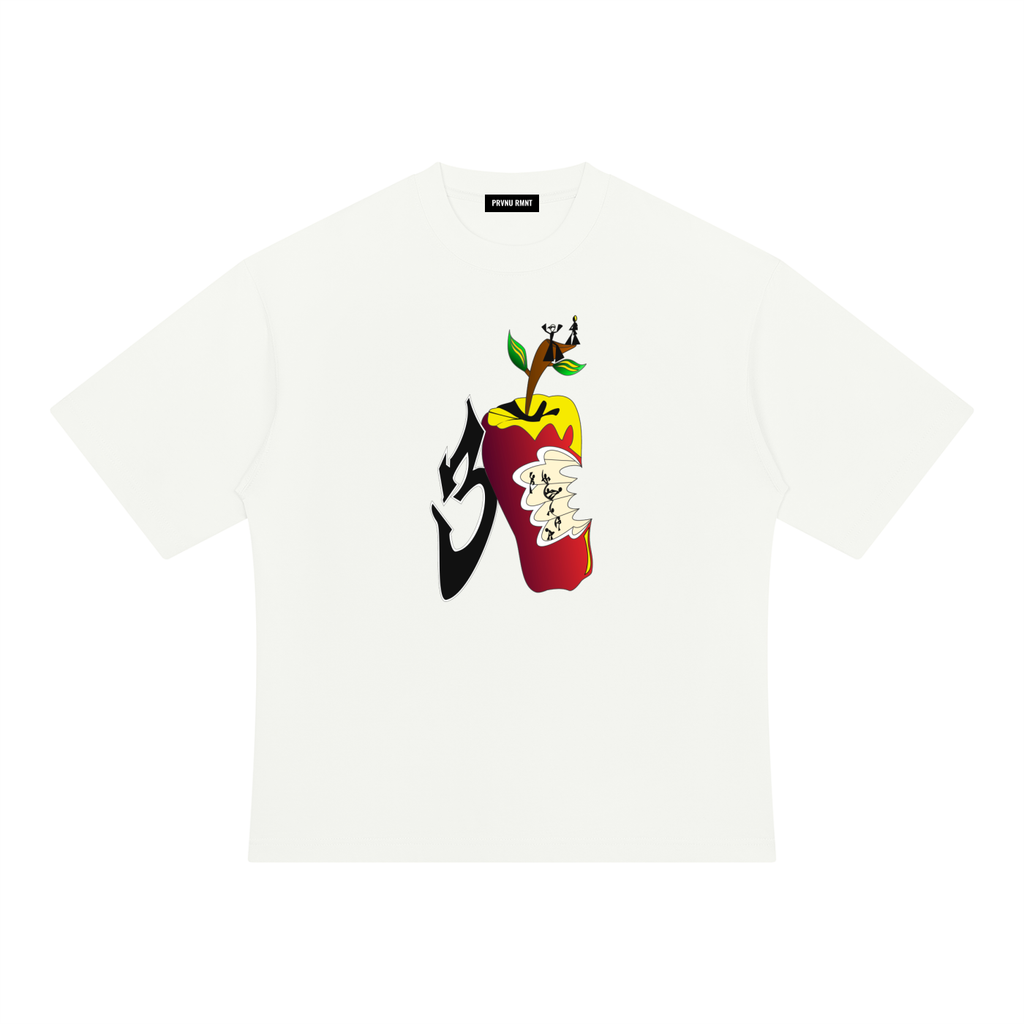 3APPLE OVERSIZED LOGO TSHRT